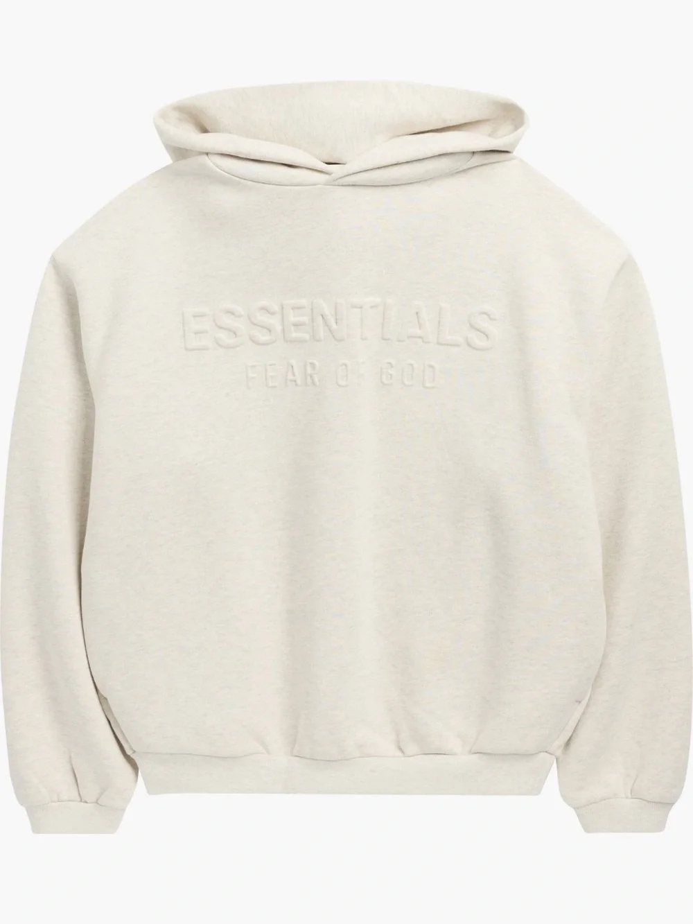 Fear of God Essentials Kids Cream Embossed Hoodie
